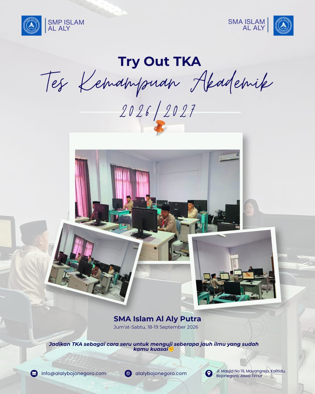 Sukses Gelar Try Out TKA Berbasis Digital, SMA Islam Al Aly Siapkan Siswa Hadapi Ujian Sesungguhnya
